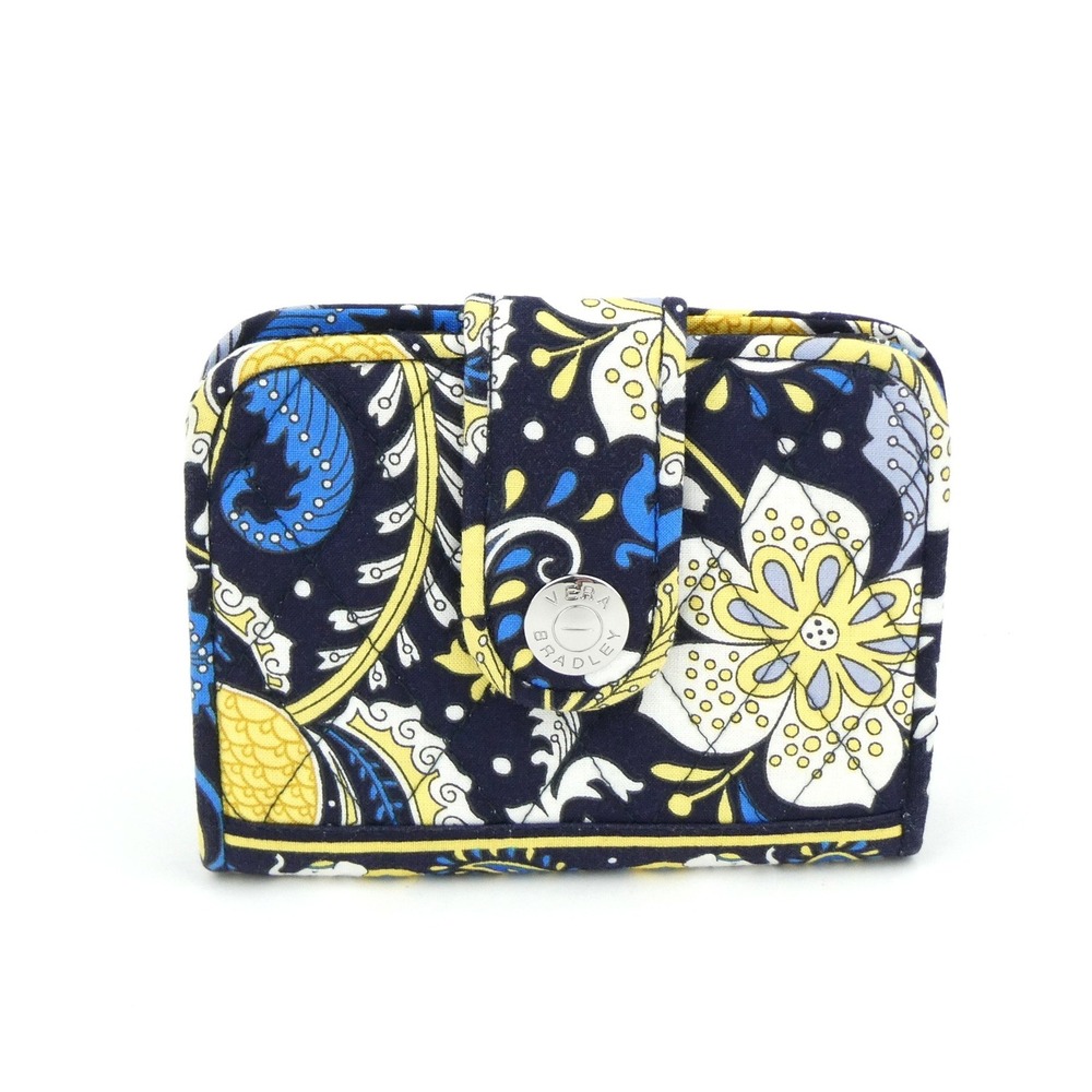 Vera Bradley Ellie Blue Snappy Bifold Wallet